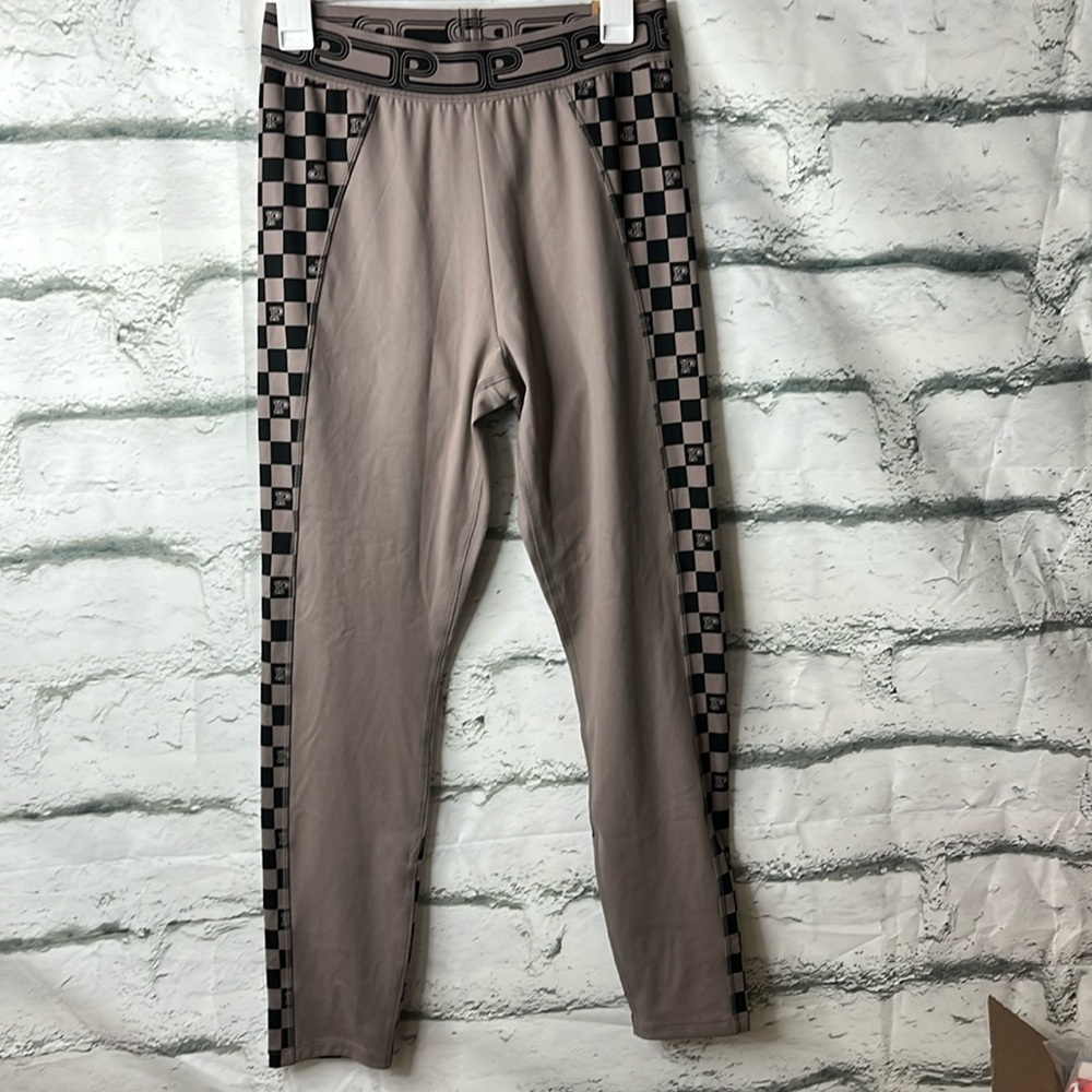 Pink High Waist Full Length Leggings size L NWT
